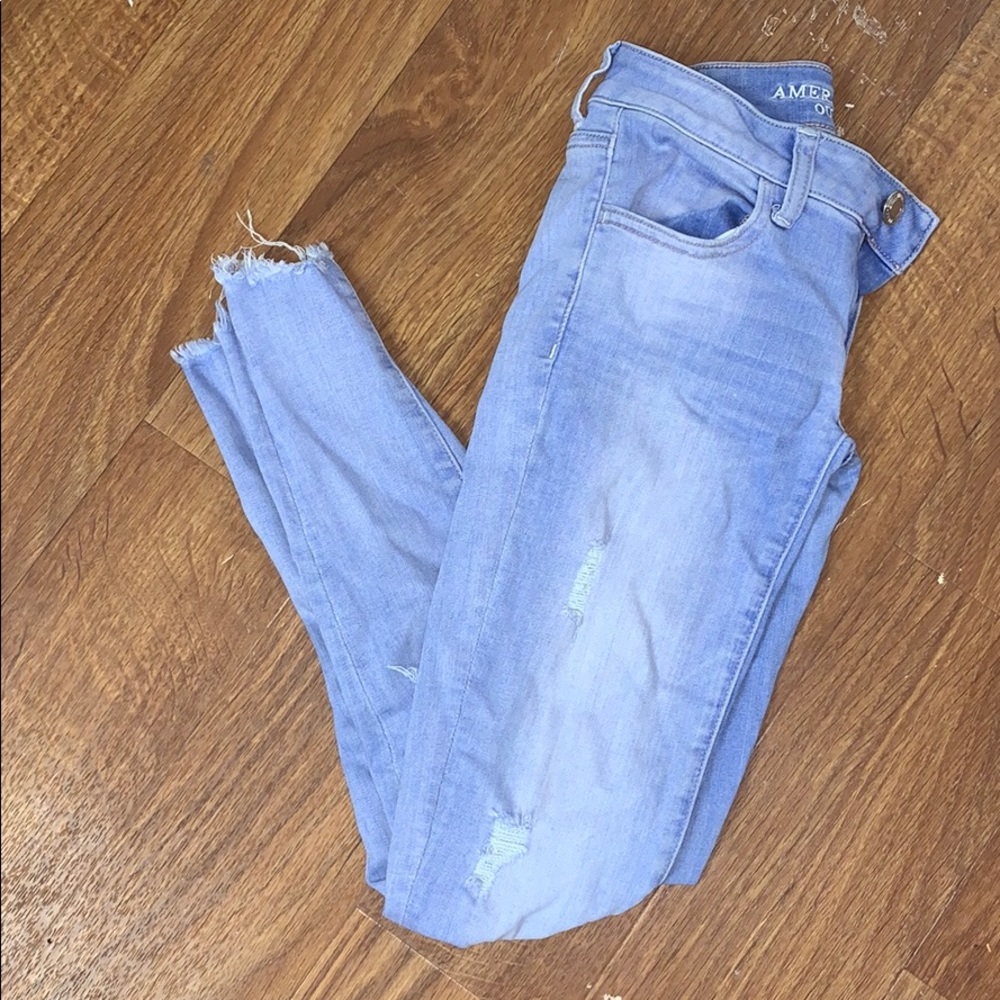 AE low rise skinny jeans